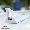 Universal LED Light Car Shark Fin Antenna Roof Tail Modification Alarm with Solar Power Driving Safety Warning Shark Radio