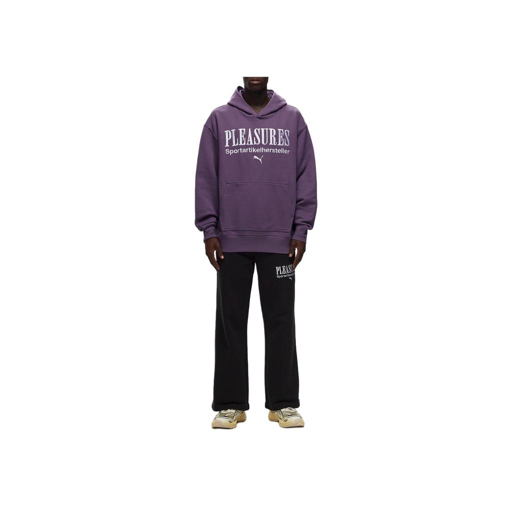 Puma x Pleasures Graphic Hoodie Purple/Charcoal Men Tops Multi-Color 62087974