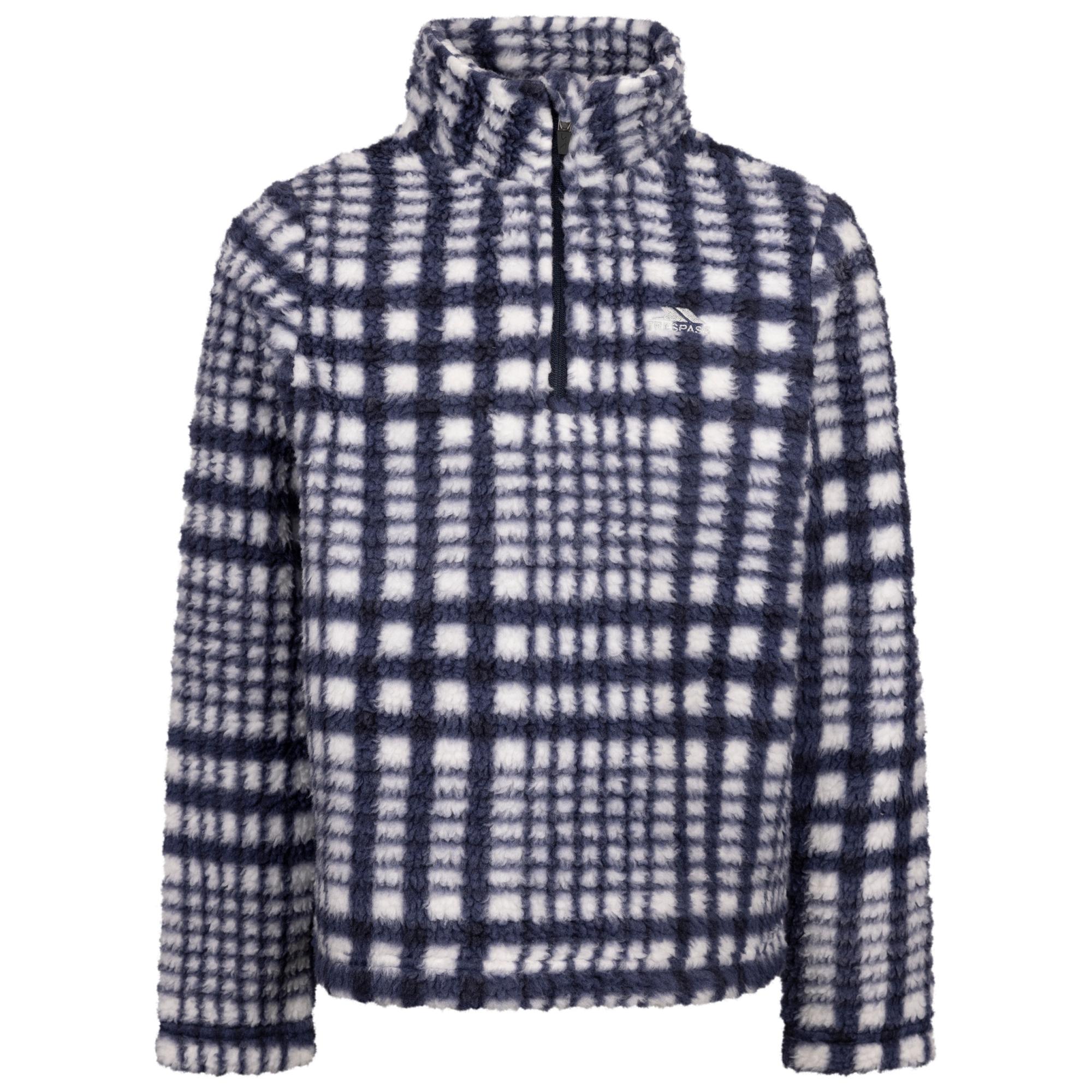 Trespass Childrens/Kids Booker AT200 Half Zip Fleece Top 11-12 azul oscuro