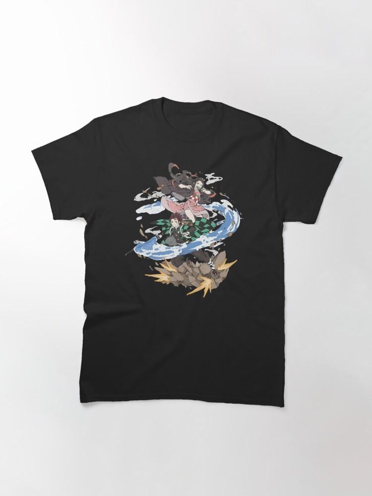 Anime Tanjiro Water Breathing 2 Hot Demon Slayer Basic T Shirt