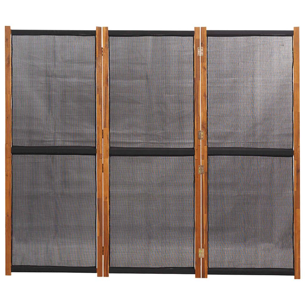 Vidaxl Parawan 3-Panelowy, Czarny, 210 X 180 Cm