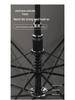 Heavenly Custom Logo Long Handle Stormproof Umbrella