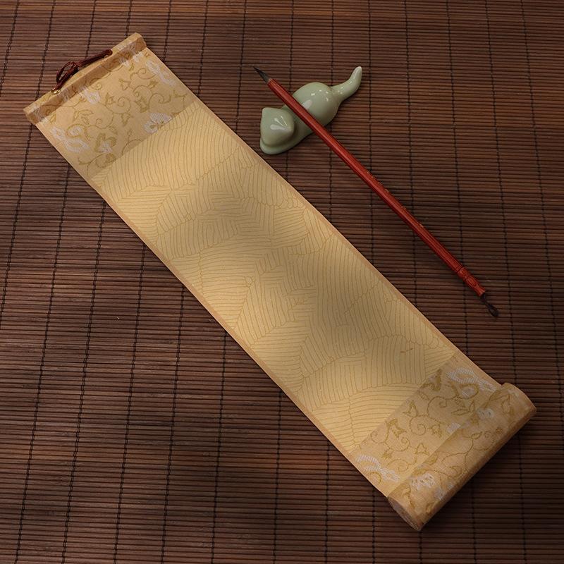 Blank Calligraphy Scroll Paper Chinese Rice Paper Painting Hanging Xuan Paper DIY Crafts Calligraphy Mounting Supplies