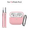 Dustproof Earbuds Cleaning Kit with lanyard Charging Box Shell Protective Case for Airpods Pro 3