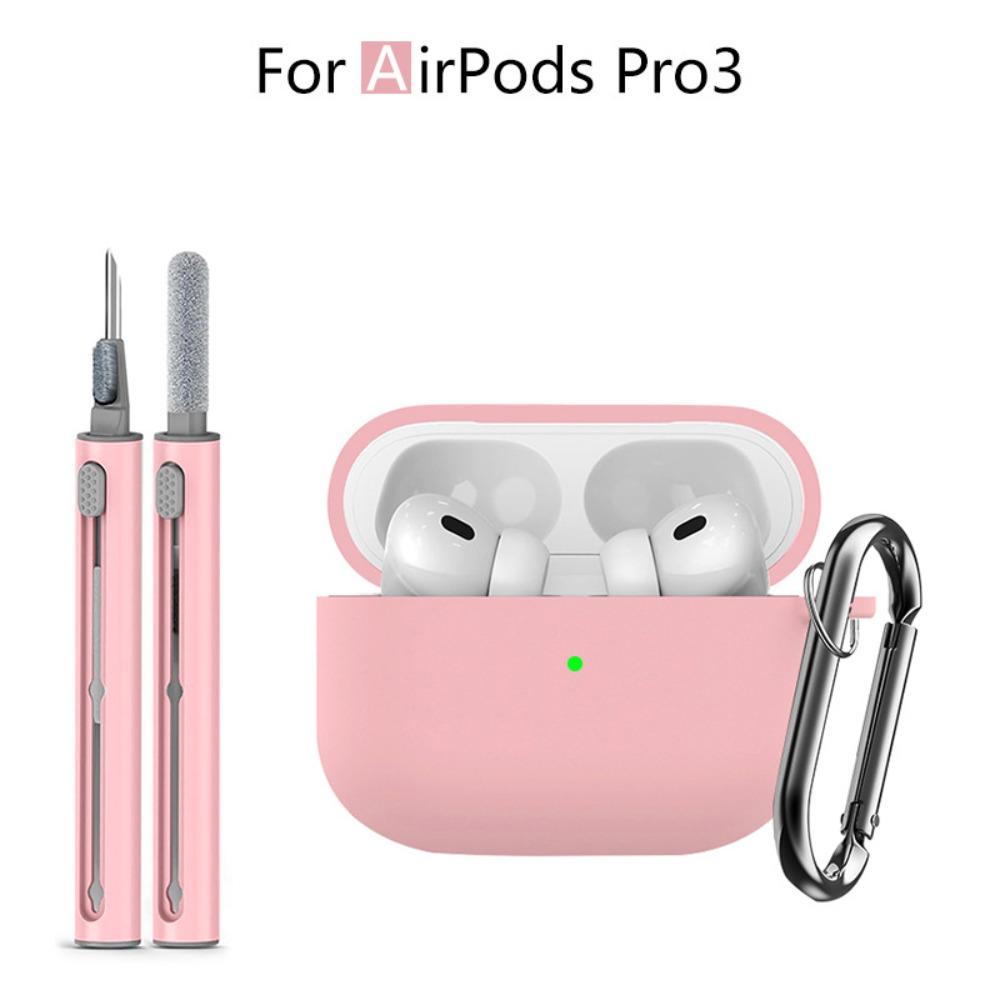 Dustproof Earbuds Cleaning Kit with lanyard Charging Box Shell Protective Case for Airpods Pro 3
