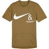 T-shirt con Tasca Nascosta X Marrone Uomo Streetwear CD7526-382