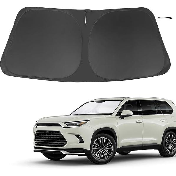 TINGLU Sun Shade For Tesla Model X Tesla X 2016-2024 2025 Accessories Windshield Sun Shade Window Shade UV Rays Protection Sun Visor Cover With