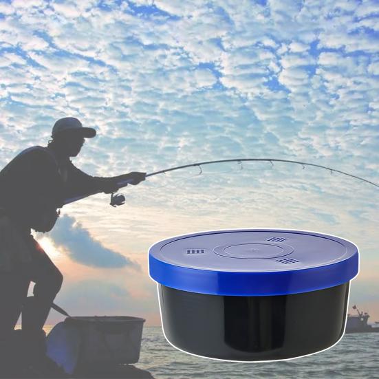 Kbelík na rybářské nástrahy s rukojetí Velkokapacitní Přenosný Prodyšný Nádoba na žížaly, červy, larvy, nástrahy Rybářské vybavení