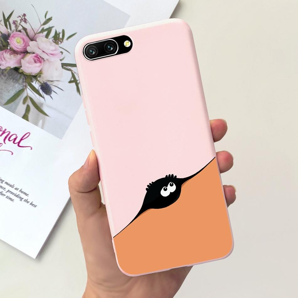 For Honor 10 Case Honor10 COL-L19 COL-L29 Fashion Moon Pattern Soft Silicon Protective Cover Phone Cases