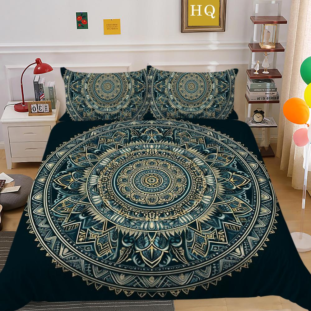 Set de lenjerie de pat Fashion Home Față de pernă imprimată poliester moale Seturi de husă de pilotă pentru bărbați de dimensiune dublă Decorarea casei