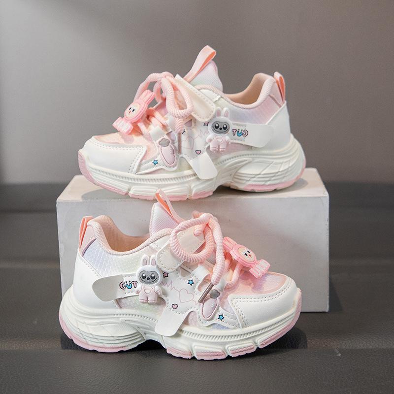Dad's New Style Sports Shoes, Cartoon-shaped Soft Soles, Girls' Running Shoes, Student Shoes