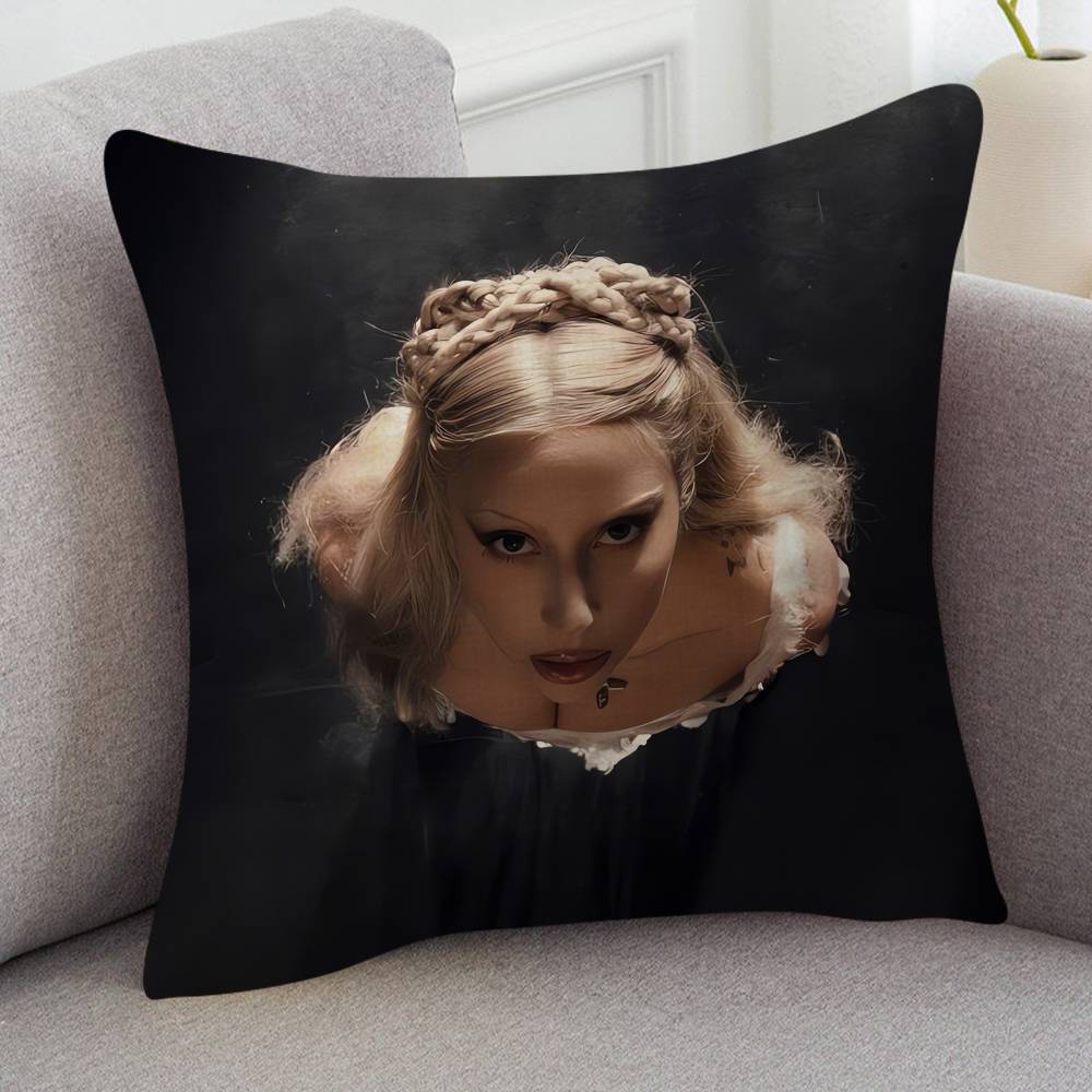 Singer Lady Gaga Cute Cartoon L Game Cushion Cover Pillowcase Upholstery Sofa Throw Pillow Home Decor Pillowcas