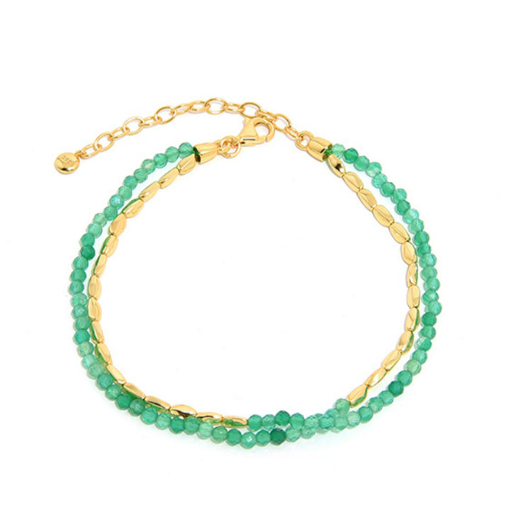 Natural Gemstone Bead Necklaces 925 Sterling Silver Boho Necklace Gold Plated Bohemian Jewelry Women