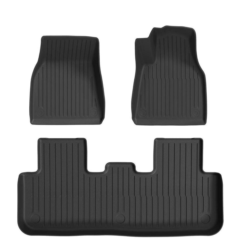 Eco-Friendly TPE Cargo Mats for Tesla Model 3/Y Refresh: All-Weather Front and Rear Coverage