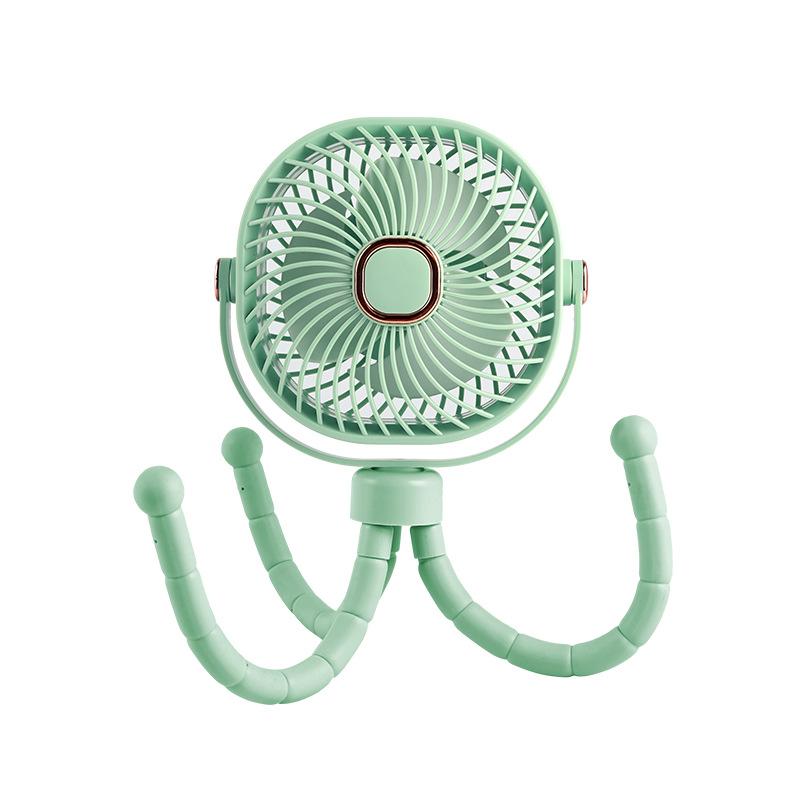 

New multi-functional octopus fan, stroller outdoor portable desktop usb charging mini electric fan