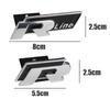 ARERQ1 Car Styling Metal Auto Front Grille Emblem Stickers Decoration For Volkswagen VW GTI Golf Polo Tiguan GTD Passat R Line Scirocco