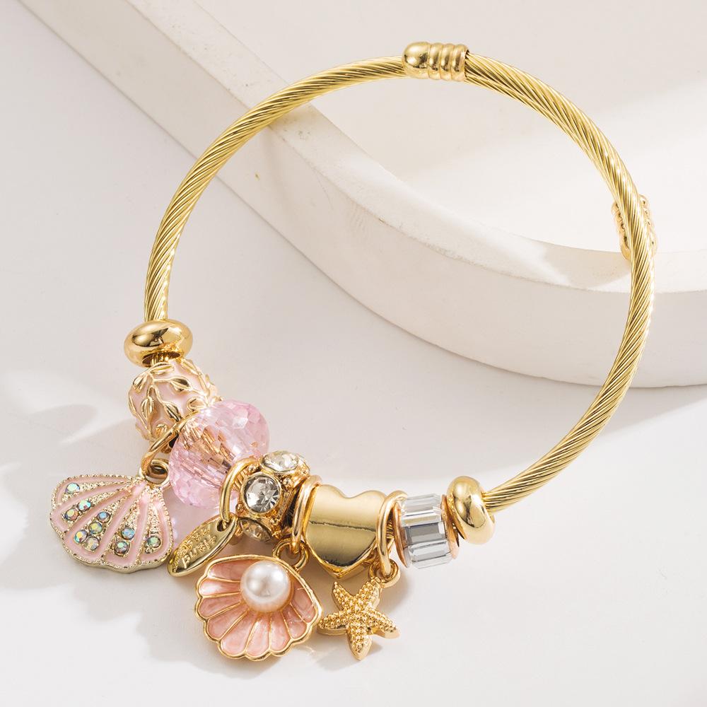 Браслет JYL TS Серия «Океан» Регулируемый Для Пар Приглашает Спокойствие и Единство Pink брансуик зеленый