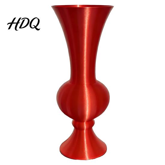 Decorative Plant Pot for Bedroom Retro Curved Flower Vase 3D Printed Flared Neck Tabletop Vase Living Room Minimalist Floral Container Home Aesthetic