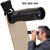 18/28/36X HD Telescope Lens Clip-On Zoom Phone Camera Telephoto Lens Optical Telescope Lens for Camping Hunting Sports