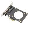 SSD Expansion Card PCIe X4 To NVME Riser Card Hollow Design Good Heat Dissipation for OS X for Win