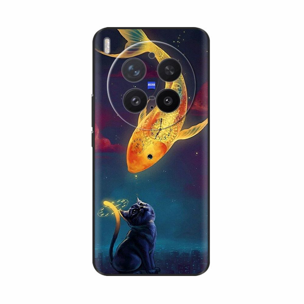 For VIVO X300 Pro Case Cute Cartoon Cat Butterfly Soft Silicone Shockproof Bumper Cover for Vivo X300 Fundas Protective Cases