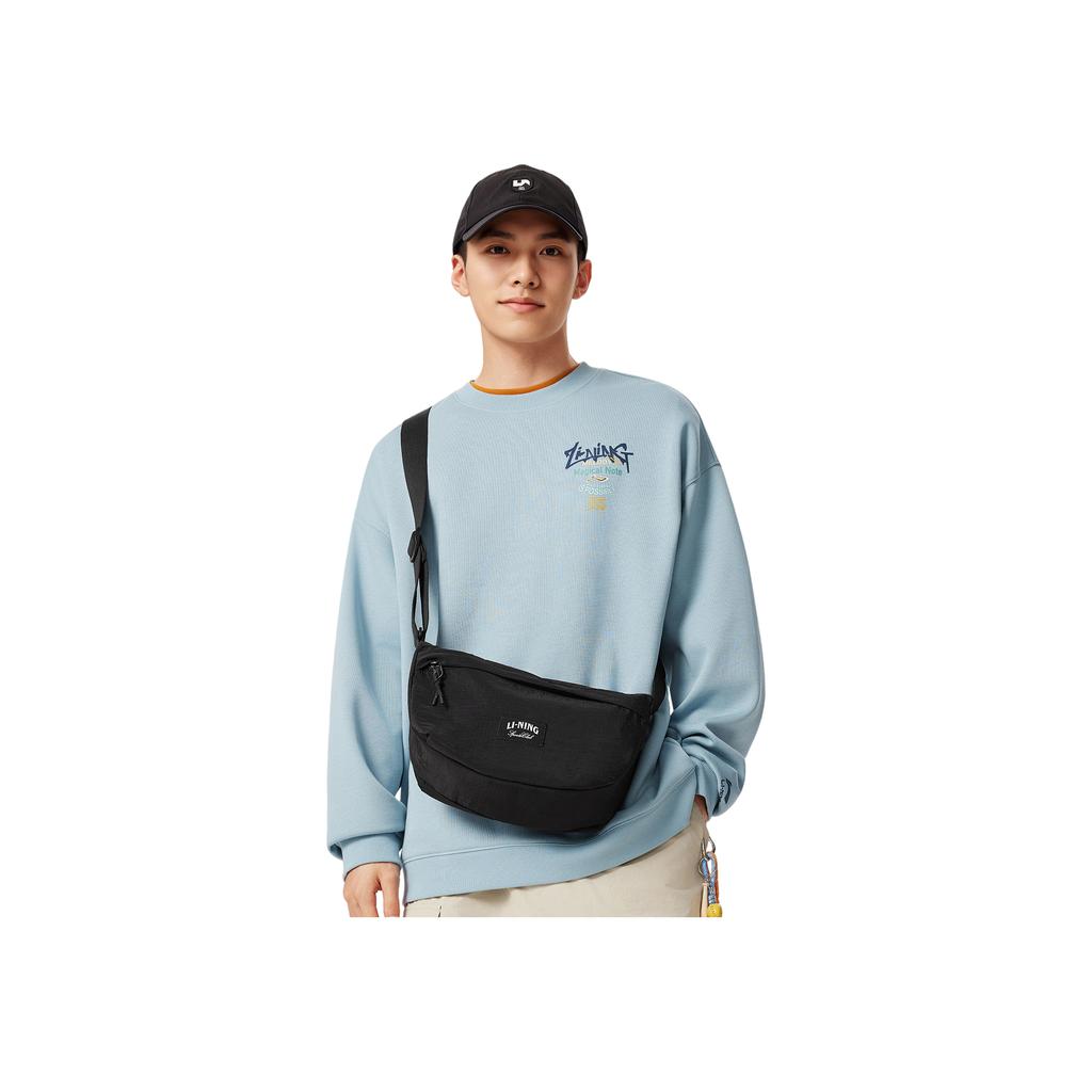 New LiNing Sports Life Collection Polyamide Crossbody Bags Unisex Black ABDV353-1