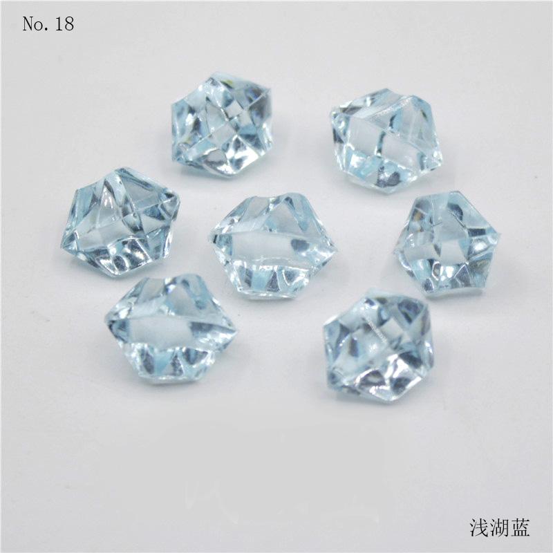 DIY 100PCS Plastic Gems Ice Grains Colorful Stones Jewels Acrylic Jewels Ice Counter Crystal Diamonds Crafts Beads Toy Children