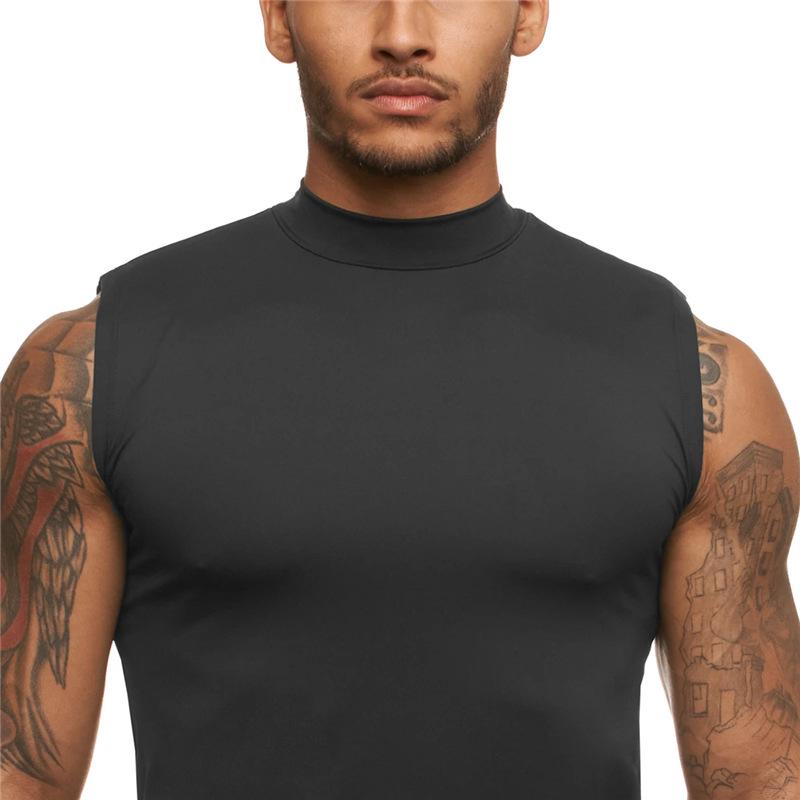 Men's Quick-Dry Sleeveless Sports Tank Top - Super Elastic Fitness & Running Vest