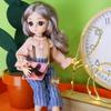 30cm 1/6 BJD Princess Doll Dress Up with Clothes Shoes 20 Joints Movable Cute Sweet Face Child Girl Birthday Gift Kids Doll Toy