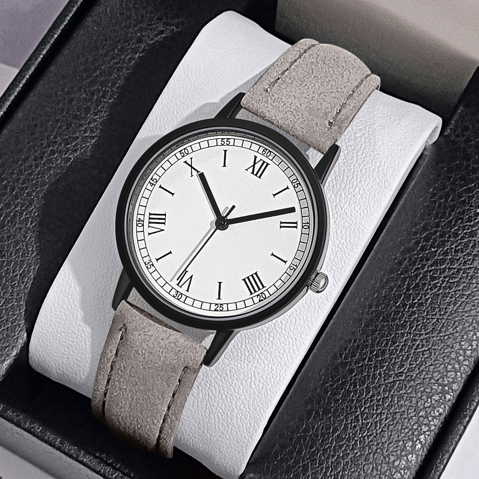 

Женские часы с кварцевым циферблатом, цифровые часы, матовый кожаный ремешок, женские часы и часы для девочек One Size серый