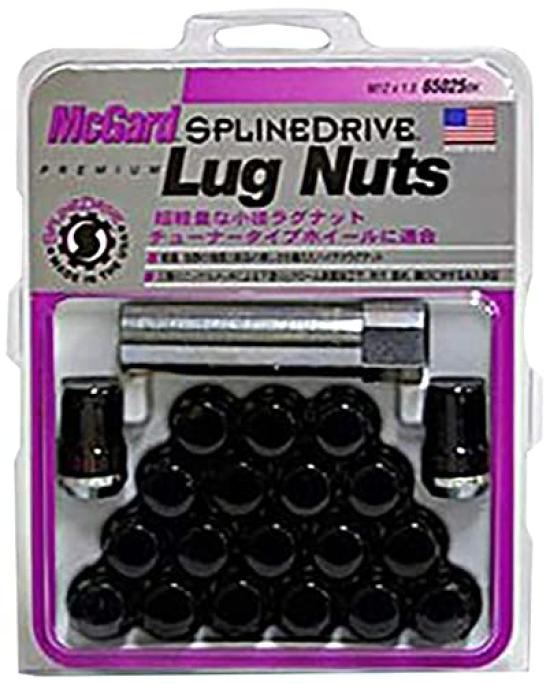 

McGard Spline Drive Lug M12 x Pack of 16 MCG-65022BK Nuts, 1.25, 21H, Black, чёрный