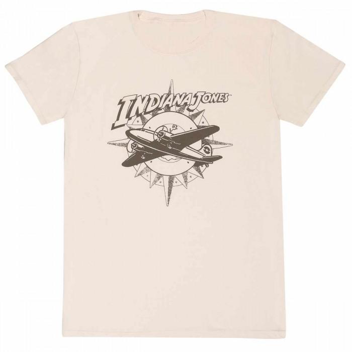 T-shirt aeroplano unisex adulto di Indiana Jones L naturale
