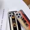 N203 Oryginalne Retro Kaseta Magnetofonowa art Etui na Telefon dla iPhone 16 15 Pro Max 8 Samsung S24 S23 A54 A35 Redmi Note 13 12 Platerowana Ramka Szkło Hartowane Pokrowiec