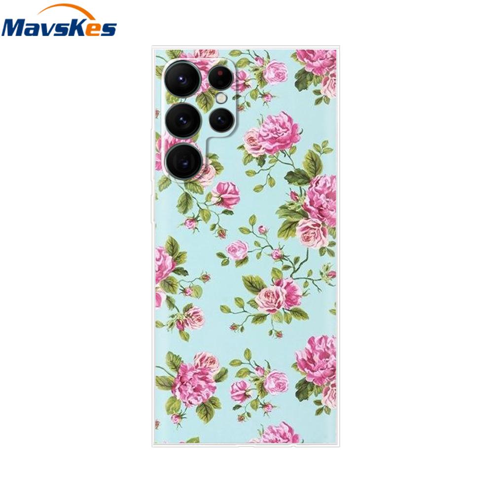 For Samsung Galaxy S22 Ultra Case Silicone Soft Clear Bumper Back Cover For Samsung S22 Ultra Cases For Samsung S22 Ultra Fundas