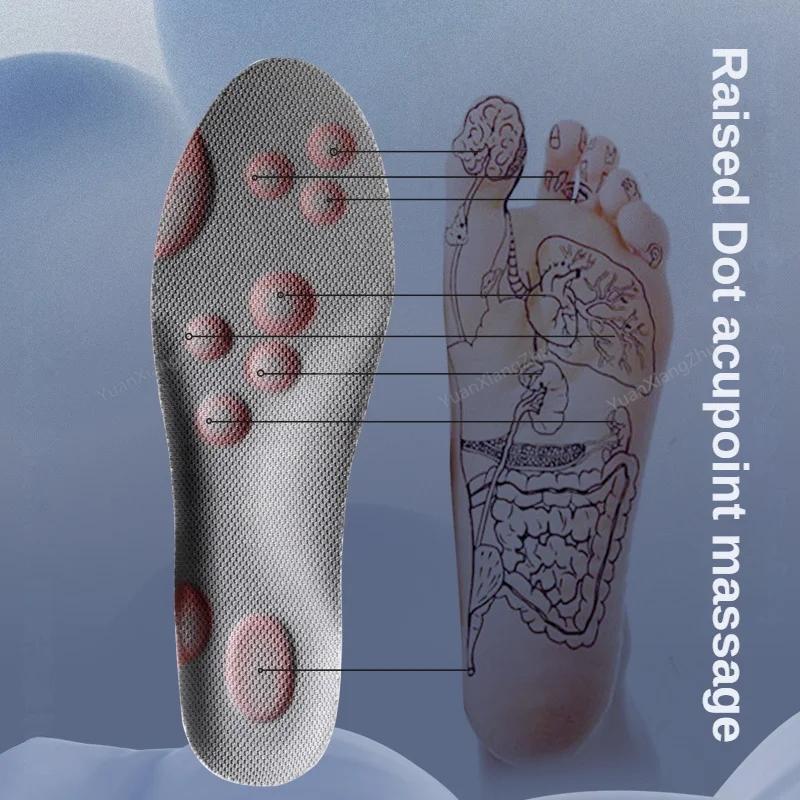 2/4/6Pcs Sport Shoes Insoles Soft Plantar Fasciitis Insole for Feet Arch Support Orthopedic Foot Pads Shock Absorption Shoe Sole