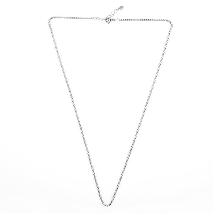 Glory_Arden [Unisex] Surgical Steel Daily Knot Chain Necklace / Ghmn-137