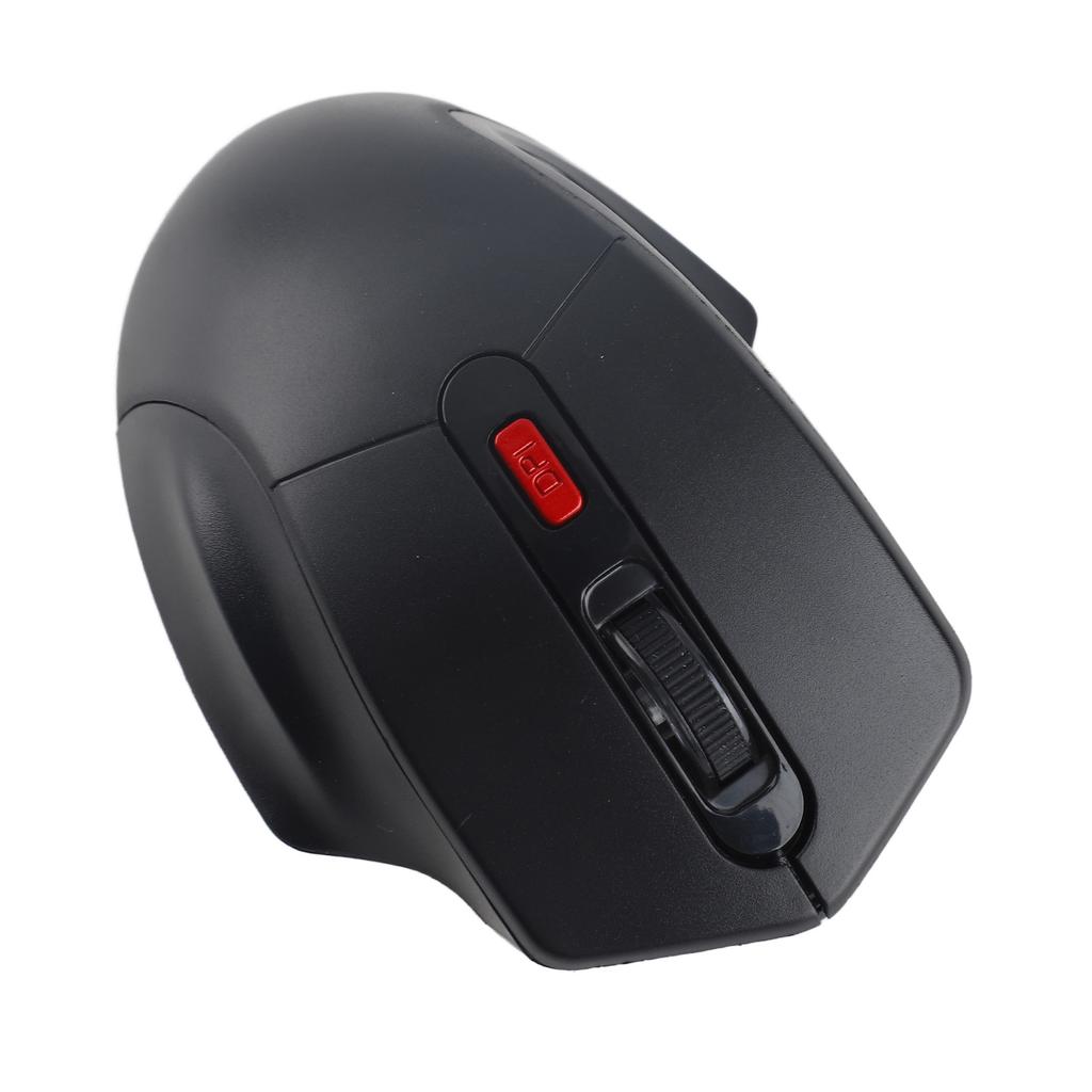 Wireless Mouse 2.4G Wireless Transmission Three DPI Adjustable Ergonomic Design Gaming MouseBlack