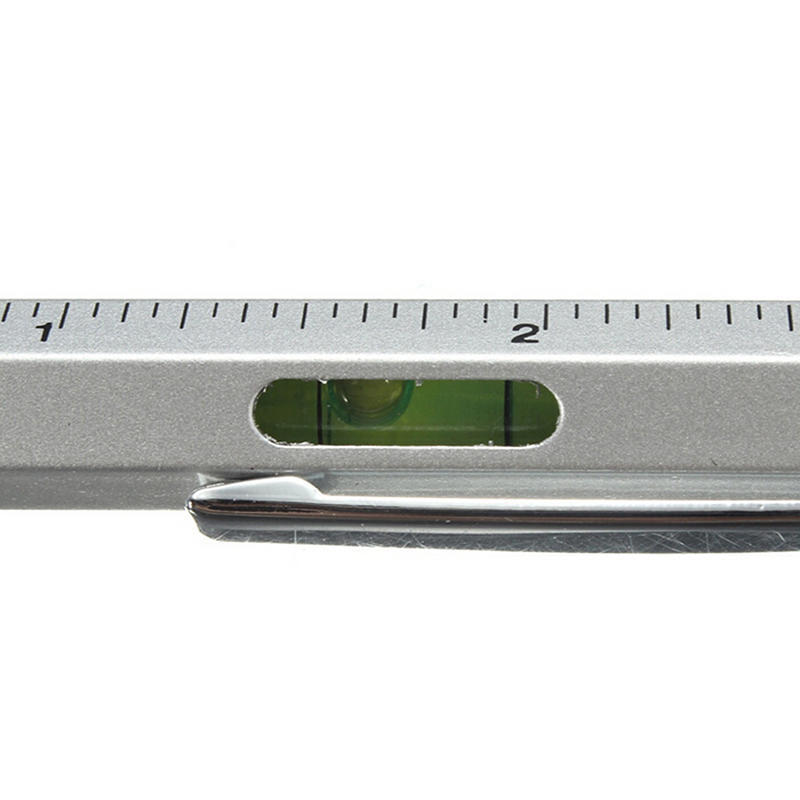 

Touch Screen Tool Stylus Pen With Spirit Level Multitool Ruler Screwdriver чёрный