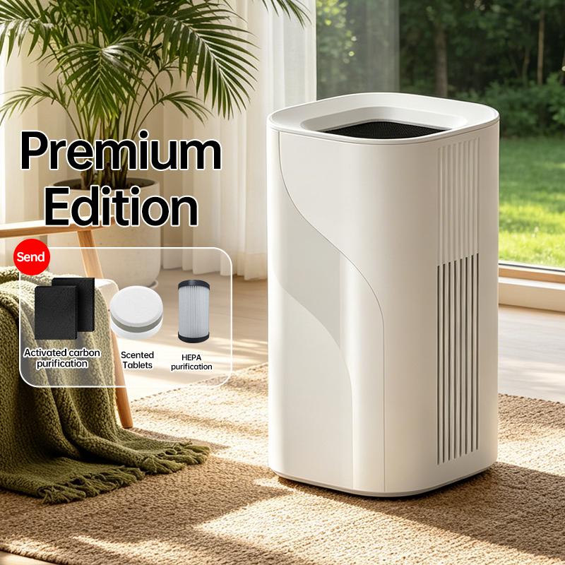 Xiaomi Mini Desktop Air Purifier Portable HEPA Filter Air Cleaner Freshener Odor Remover Night Light for Home Office