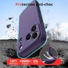 Coque + 2 Verres Trempés pour iPhone 18 Pro, Protection Silicone Souple Anti-Rayures - Violet Foncé