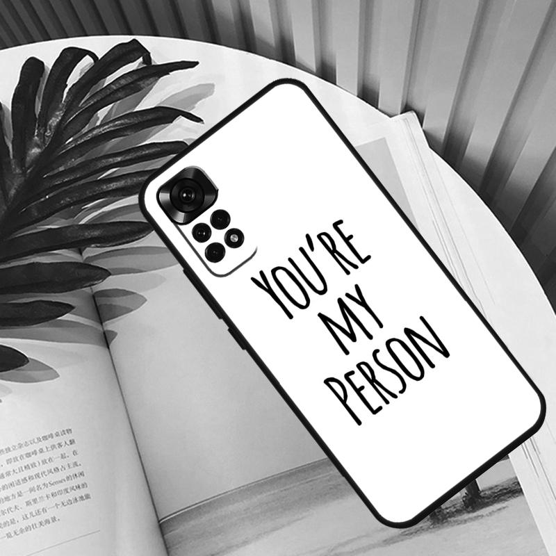 Greys Anatomy You Are My Person Funda For Xiaomi Redmi Note 14 13 10 11 12 15 Pro Plus Case For Redmi 15 13C 12C 10C 14C 15C