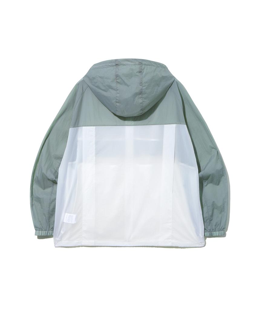 Ucla Unisex Color-Blocked Ultralight Windbreaker Jacket [Mint] (Ub3Uj5A)