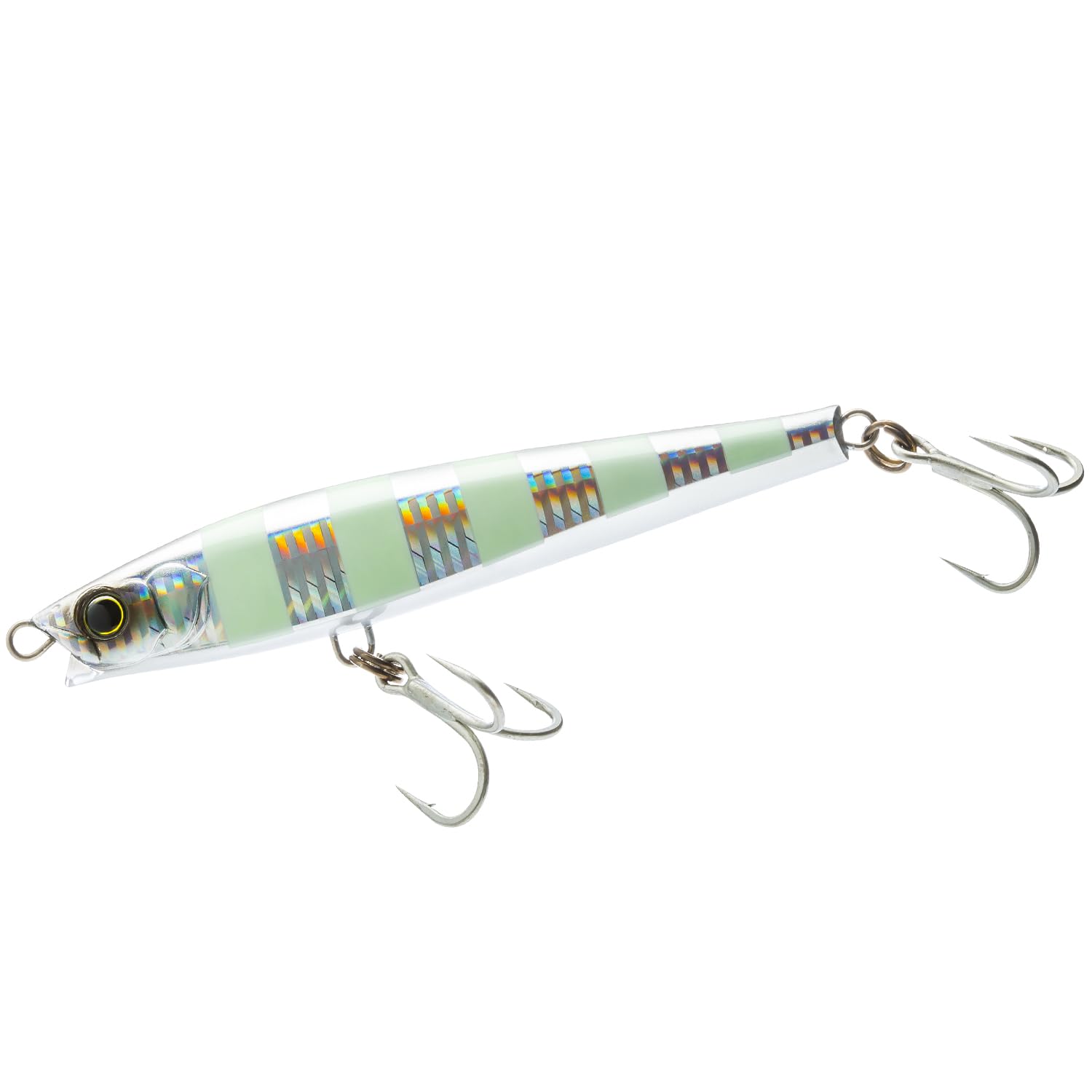 

DUEL Hardcore Monster Shot (S) 140mm Zebra Glow Silver Long Cast for Big Fish and Deep Targeting