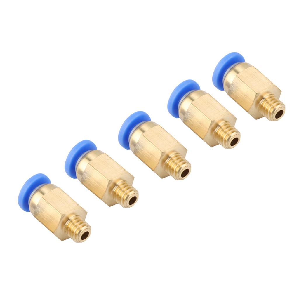 5PCS 3D Printer Accessories PC4 M6 Straight Through Pneumatic Joint Outer Diameter 4MM