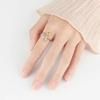 Xiaomi Huitan Creative Flower and Bee Design Opening Rings for Women Statement Adjustable Finger Accessories Fresh Style Jewelry