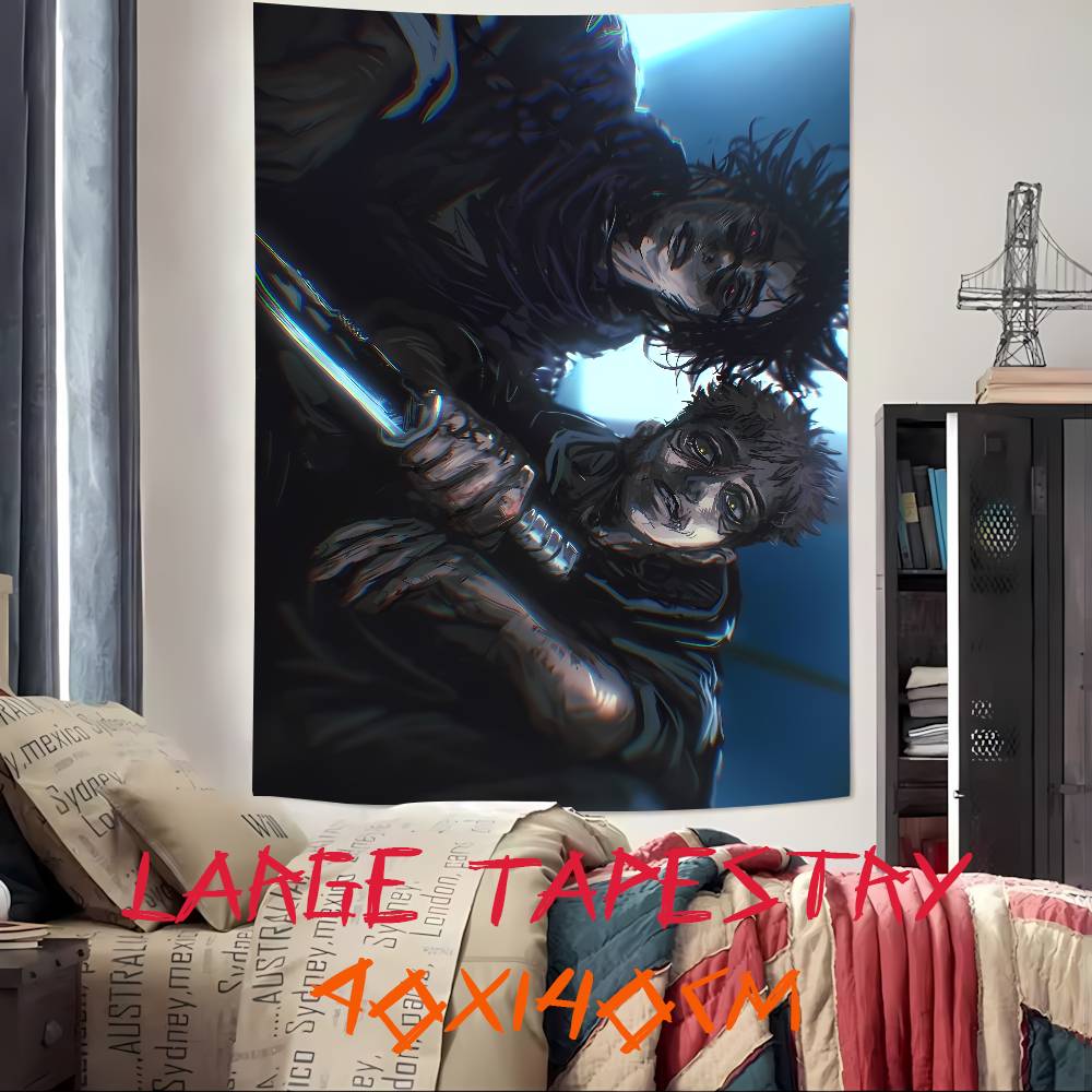 Popular Anime Cool Choso Tapestry Decoration Bedroom Dormitory Background Cloth Holiday Home Party Living Room Club Tapestry