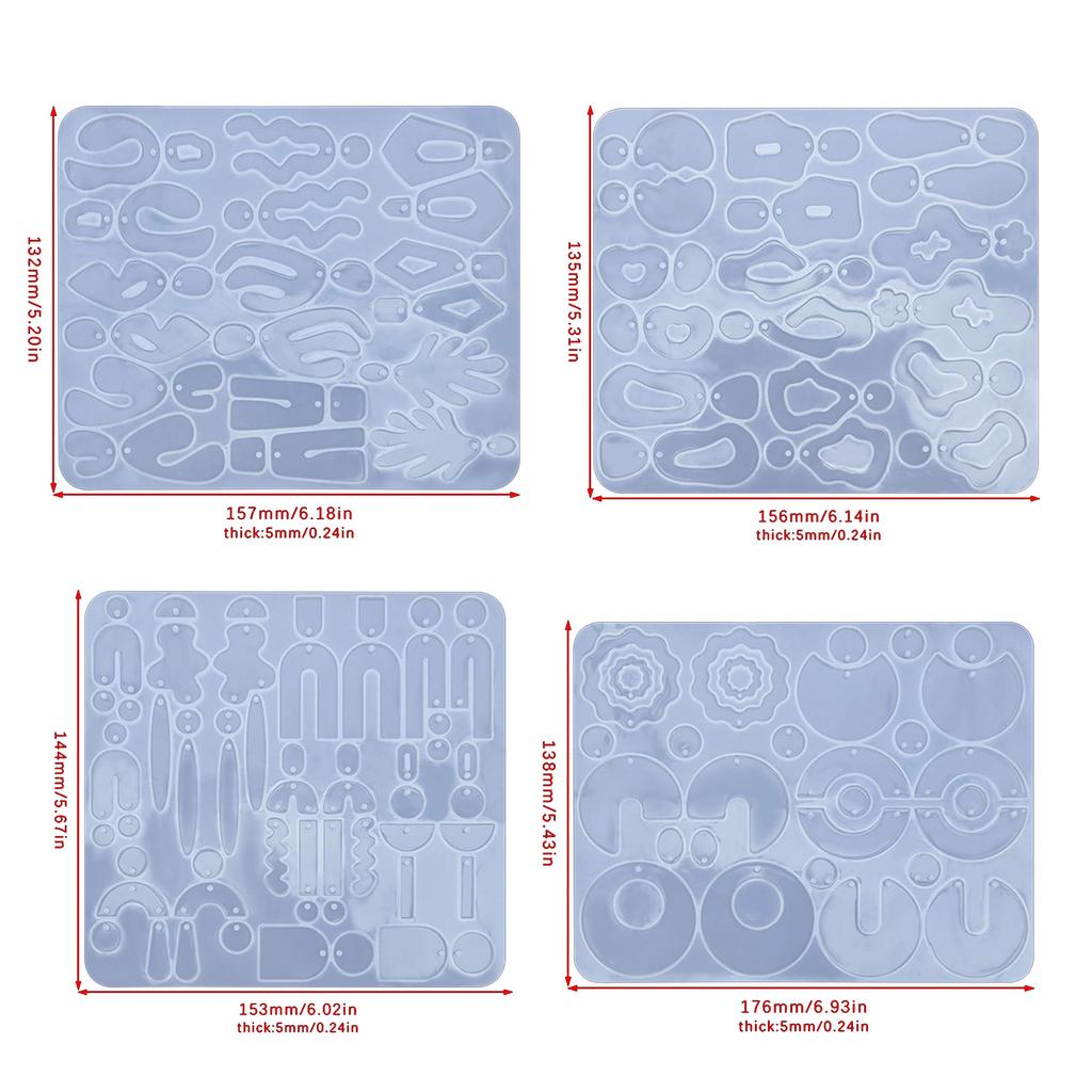 Ohrring Halskette Schmuck Herstellung Form DIY Unregelmäßige Ohrring Formen Kreisförmige Herz Mond Geometrie Schlüsselanhänger Anhänger Form Geschenk