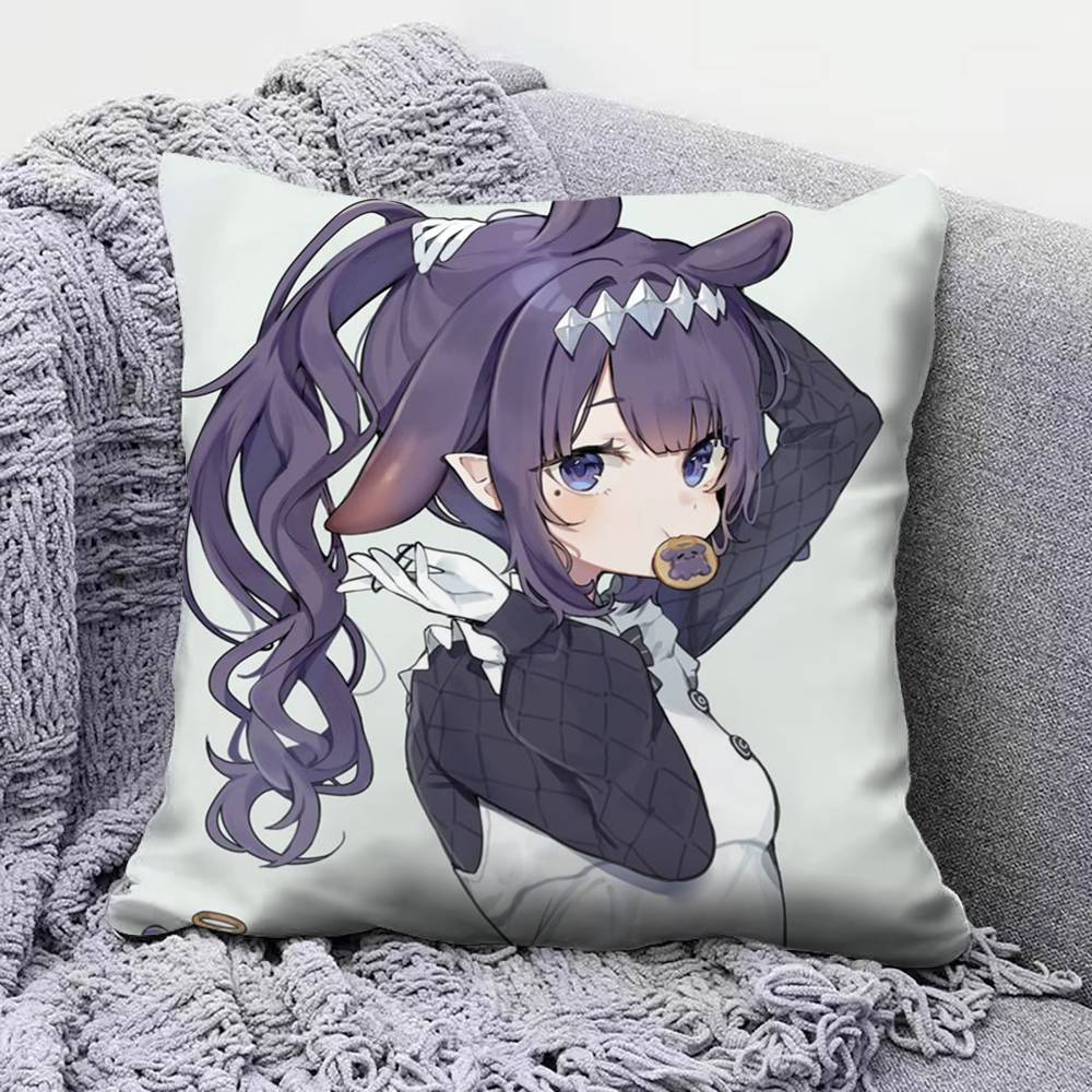 Ninomae Ina Hololive VTuber  Pillow Covers Home Sofa Cushion Covers and Aecorative Custom