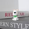Cartoon White Puppy Toy Statue 3D Printing Toys Creative Desktop Decorative Ornaments Children Toys Cute Pet Puppy Crafts