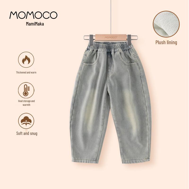 

Джинсы MOMOCO для мальчиков, повседневные, из денима 130